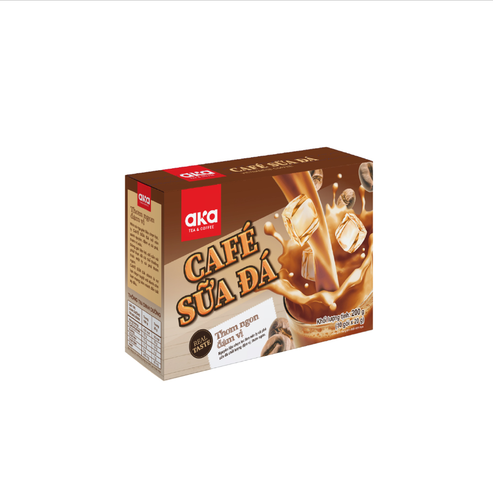 Cà Phê Sữa Đá AKA 180g (18g x 10 gói) - Ảnh 3