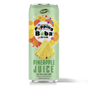 Nước Popping Boba Wana Vị Dứa Lon 250ml
