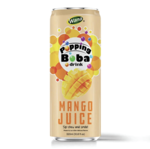Nước Popping Boba Wana Vị Xoài Lon 250ml
