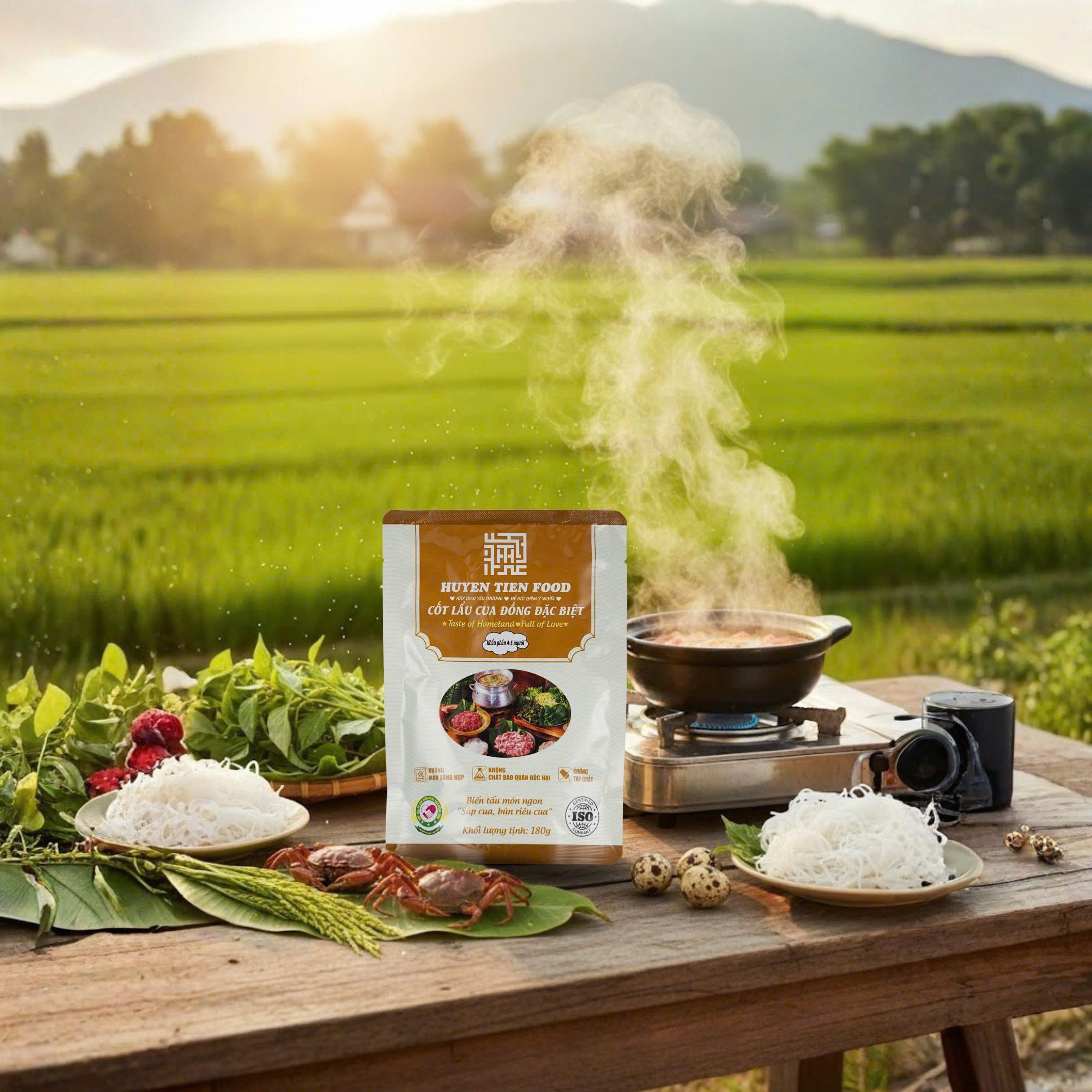 Cốt lẩu cua đồng đặc biệt Huyền Tiên Food 180g